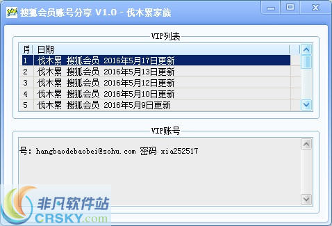 最新搜狐会员账号共享-“搜狐VIP账号免费共享速来”