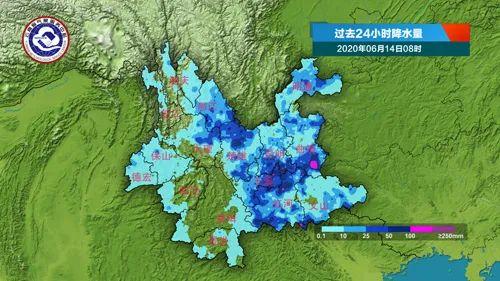 云南地区最新暴雨数据公布